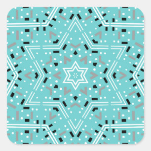 Ster van David Hanukkah Stickers