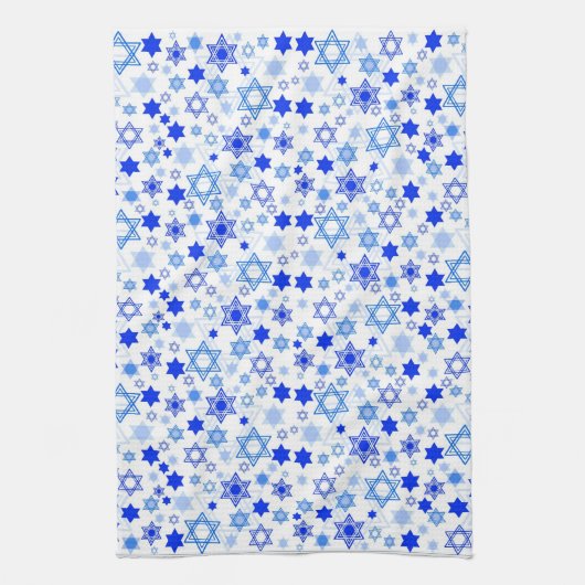 Ster van David Hanukkah Theedoek (Verticaal)