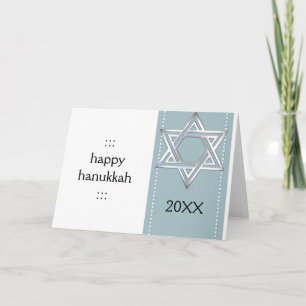 Ster van David Hanukkah Wenskaarten Feestdagen Kaart
