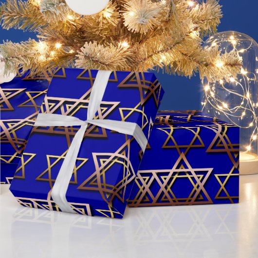 Ster van David Hanukkah Wrapping Paper Cadeaupapier (Feestdagen)