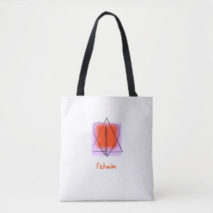 Ster van David/Heart l'chaim Shoulder Draagtas