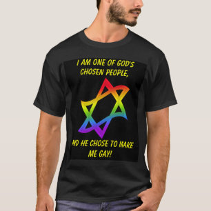 Ster van David, ik ben een van Gods gekozen mensen T-shirt