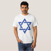 Ster van David Joods Israël Vlag Patriottisch T-shirt (Voorkant volledig)