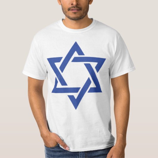 Ster van David Joods Israël Vlag Patriottisch T-shirt (Voorkant)
