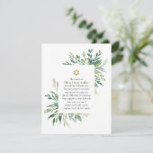 Ster van David joodse Waterverf begrafenis Bedankkaart (Staand voorkant)