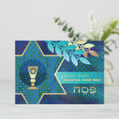Ster van David, Kiddush Cup Pascha Seder Kaart (Staand voorkant)
