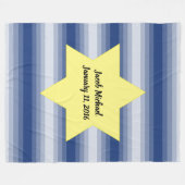 Ster van David - Kies uw kleuren! Fleece Deken (Voorkant (Horizontaal))