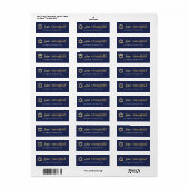 STER VAN DAVID moderne eenvoudige eenvoudige marin Etiket (Full Sheet)