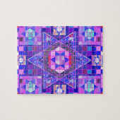 Ster van David mosaic Legpuzzel (Horizontaal)