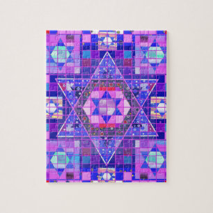 Ster van David mosaic Legpuzzel