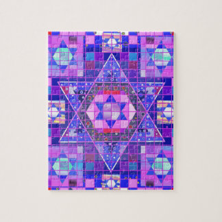 Ster van David mosaic Legpuzzel