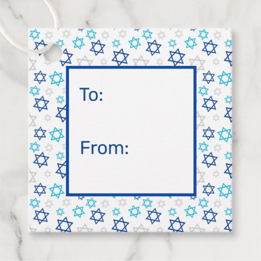 Ster van David naar Van Bedankjes Labels (Voorkant)