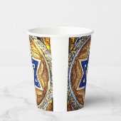 Ster van David Paper Cup, Maat: 8oz Paper Cup Papieren Bekers (Links)