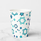 Ster van David Paper Cups - White Papieren Bekers (Links)