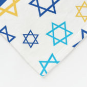 Ster van David Personalized Fleece Blanket (Hoek)