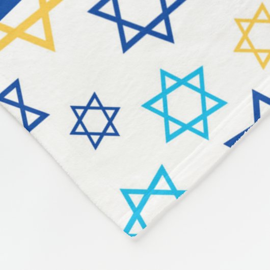 Ster van David Personalized Fleece Blanket (Hoek)