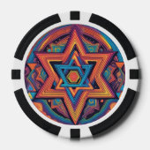 Ster van David Poker Chips (Voorkant)