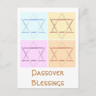 Ster van David pop art Briefkaart