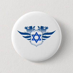 Ster van David Ronde Button 5,7 Cm