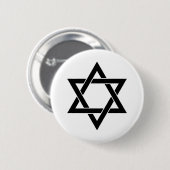 Ster van David Ronde Button 5,7 Cm (Voorkant /achterkant)
