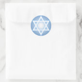Ster van David Ronde Sticker (Tas)