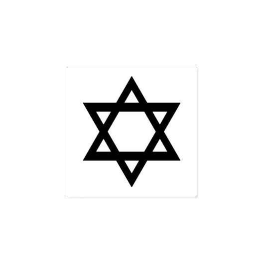 Ster van David Rubberstempel (Afrduk)