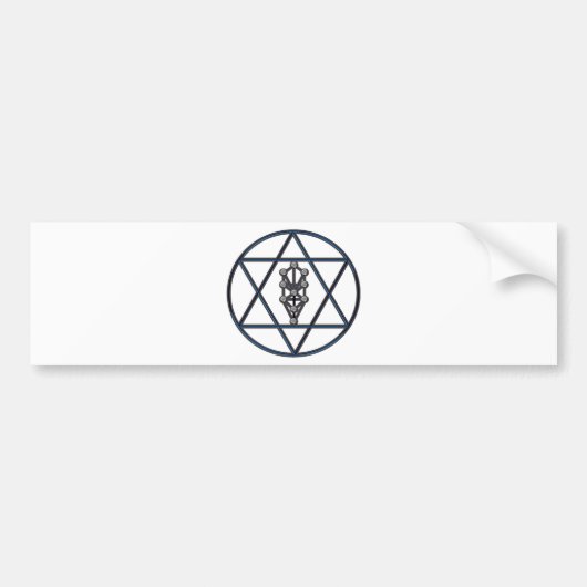 Ster van David & Sefirah Bumpersticker (Voorkant)