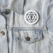 Ster van David & Sefirah Ronde Button 5,7 Cm (In situ)