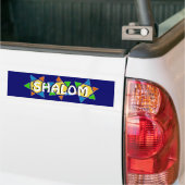 Ster van David Shalom Bumpersticker (Op Truck)