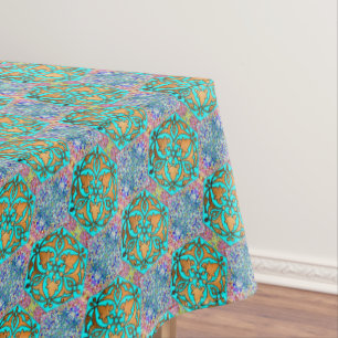 Ster van David Turquoise fine Tafelkleed