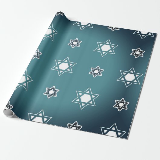 ster van david wrapping paper cadeaupapier (Uitgerold)