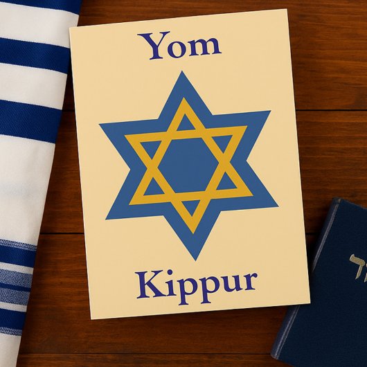 Ster van David Yom Kippur Kaart