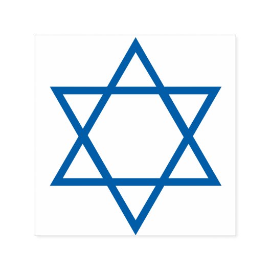 Ster van David Zelfinktende Stempel (Design)