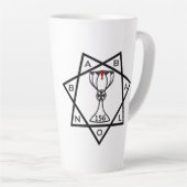 Ster van de Babalon Logo- en Lamen-Mok Latte Mok (Rechterhoek)
