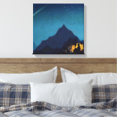 "Ster van de Hero" van Nicholas Roerich Canvas Afdruk (Insitu (Slaapkamer))