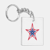 Ster van de vrijheid sleutelhanger (Voorkant Links)