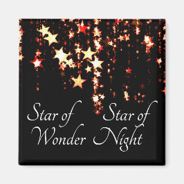 Ster van de Wonder Ster Night We Three Kings Carol Magneet