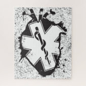 ster van het leven anatomisch hart legpuzzel (Verticaal)