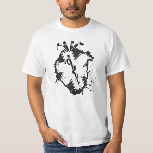 ster van het leven anatomisch hart t-shirt (Voorkant)