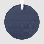 Ster van leven Paramedische EMS op blauwe koolstof Ornament (achterkant)