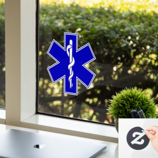 Ster van leven raamsticker (Kantoor)