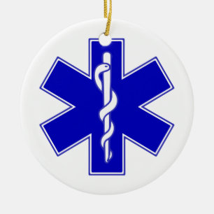 Ster van Leven symbool - gepersonaliseerde tekst Keramisch Ornament