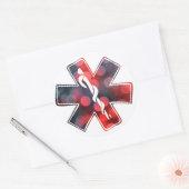 ster van life bokeh ronde sticker (Envelop)