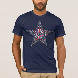 Ster van Onafhankelijkheid Donkere Heren T-shirt