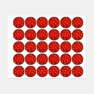 Ster Versierd Ruby Rood Patroon Labels