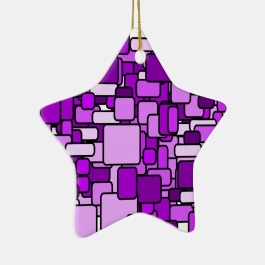 Ster voor kerstboom keramisch ornament (Rechts)