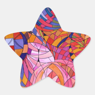 Sterbasketballen Ster Sticker