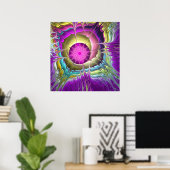 Sterbreuk, fractaal abstract poster (Thuiskantoor)