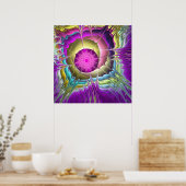 Sterbreuk, fractaal abstract poster (Keuken)