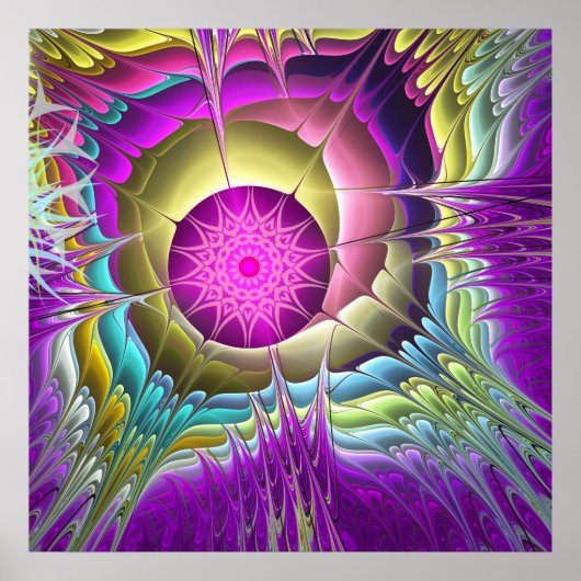 Sterbreuk, fractaal abstract poster (Voorkant)